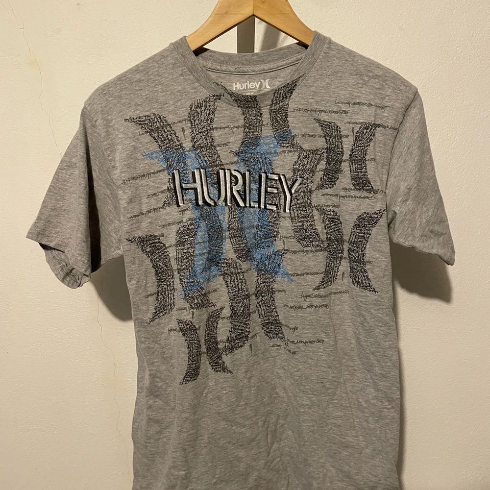 2010 Hurley Gray Graphic Men's T-Shirt